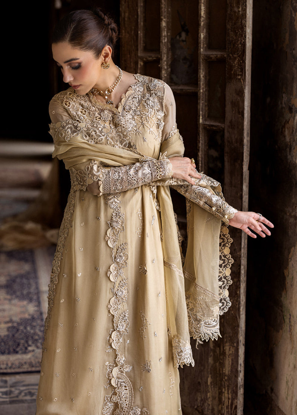 Buy Now Chiffons Luxury Formals '25 by Qalamkar | WC-07 HEELA Online in USA, UK, Canada, Germany, Italy, Austria, France, UAE & Worldwide at Empress Clothing.