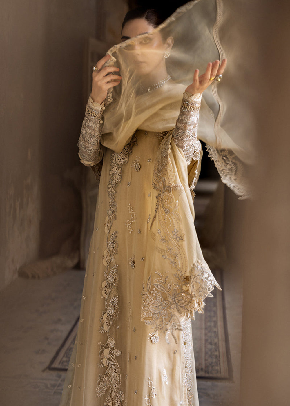 Buy Now Chiffons Luxury Formals '25 by Qalamkar | WC-07 HEELA Online in USA, UK, Canada, Germany, Italy, Austria, France, UAE & Worldwide at Empress Clothing.