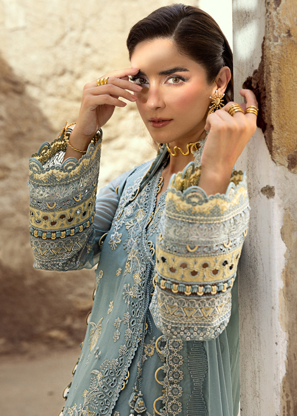 Buy Now Chiffons Luxury Formals '25 by Qalamkar | WC-08 VEVIN Online in USA, UK, Canada, Germany, Italy, Austria, France, UAE & Worldwide at Empress Clothing.