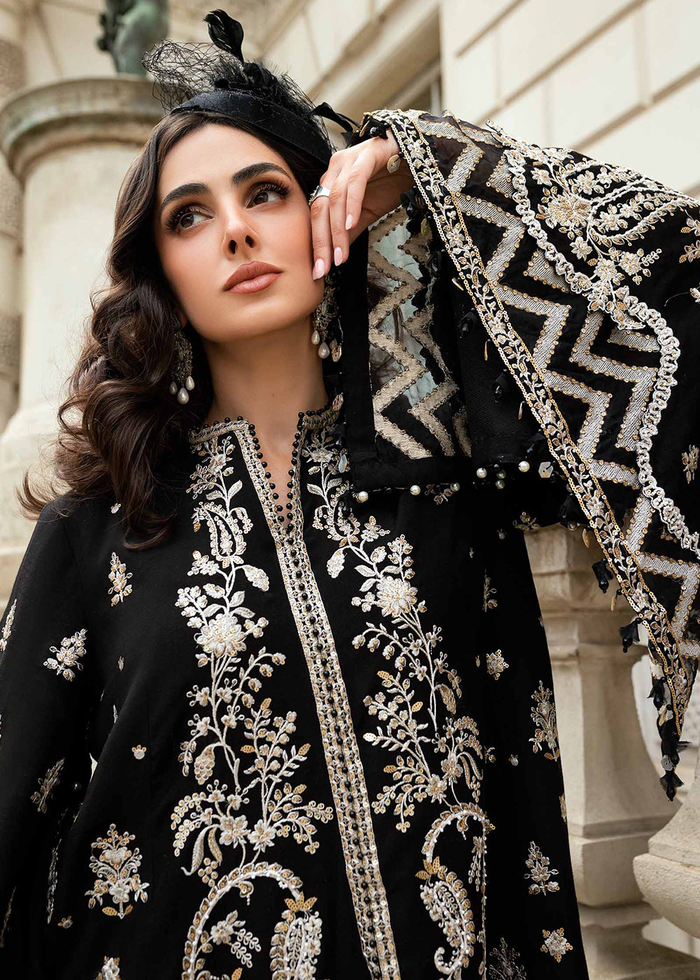Buy Now Soiree Luxury Formals '25 by Maria B | WF-09-03 Online in US, UK, Canada, Germany, Italy, Austria, France, Denmark, Austria, UAE & Worldwide at Empress.