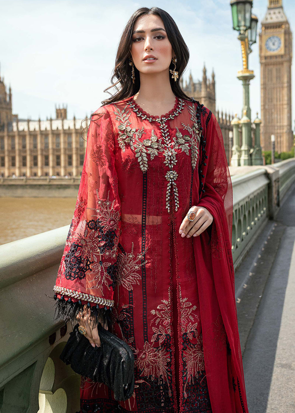 Buy Now Soiree Luxury Formals '25 by Maria B | WF-09-06 Online in US, UK, Canada, Germany, Italy, Austria, France, Denmark, Austria, UAE & Worldwide at Empress.