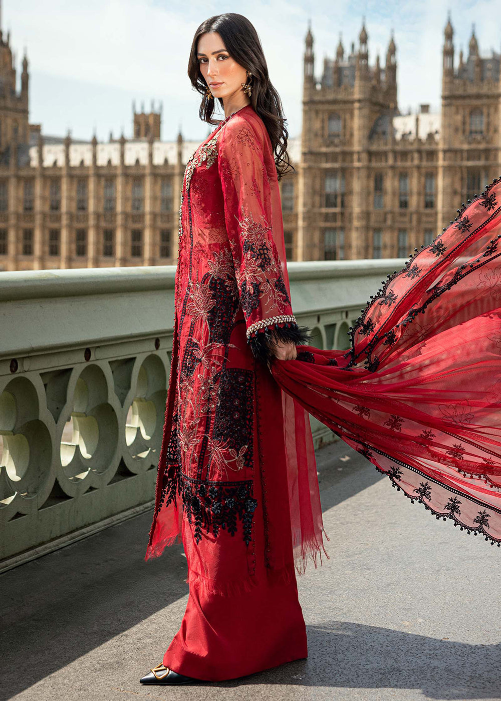 Buy Now Soiree Luxury Formals '25 by Maria B | WF-09-06 Online in US, UK, Canada, Germany, Italy, Austria, France, Denmark, Austria, UAE & Worldwide at Empress.