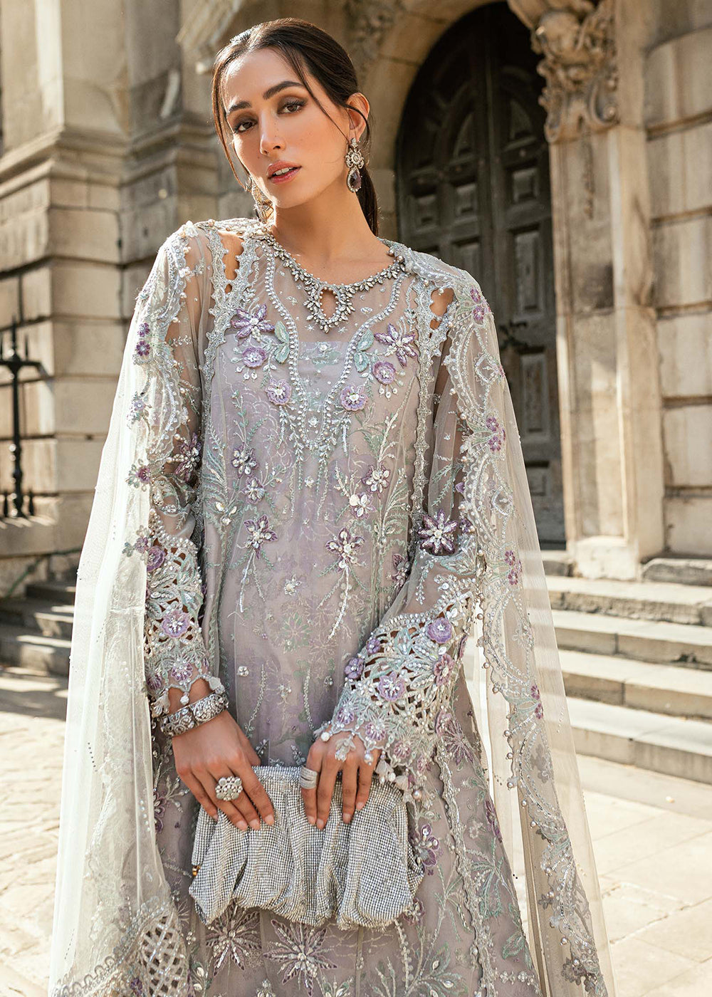 Buy Now Soiree Luxury Formals '25 by Maria B | WF-09-07 Online in US, UK, Canada, Germany, Italy, Austria, France, Denmark, Austria, UAE & Worldwide at Empress.