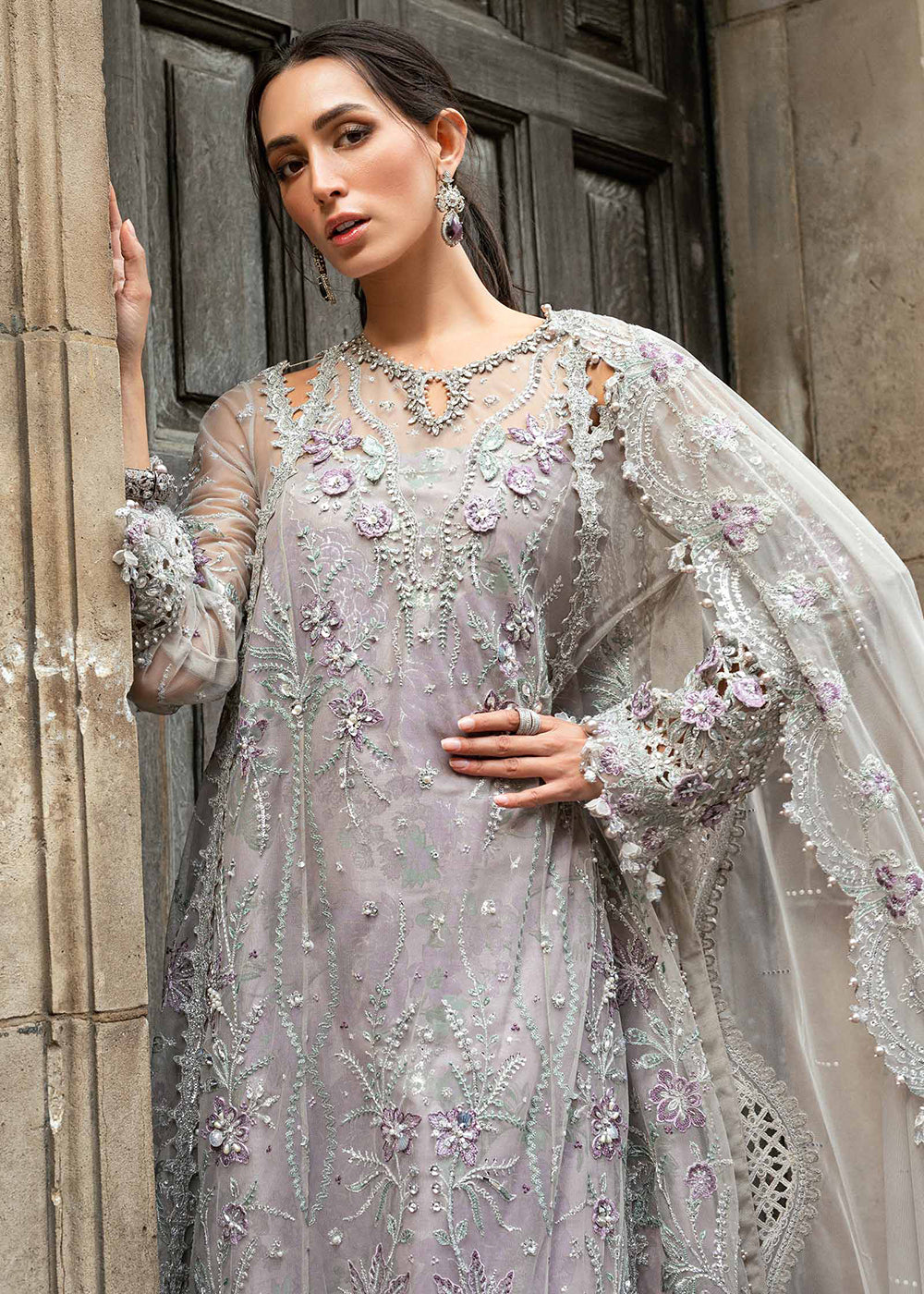 Buy Now Soiree Luxury Formals '25 by Maria B | WF-09-07 Online in US, UK, Canada, Germany, Italy, Austria, France, Denmark, Austria, UAE & Worldwide at Empress.