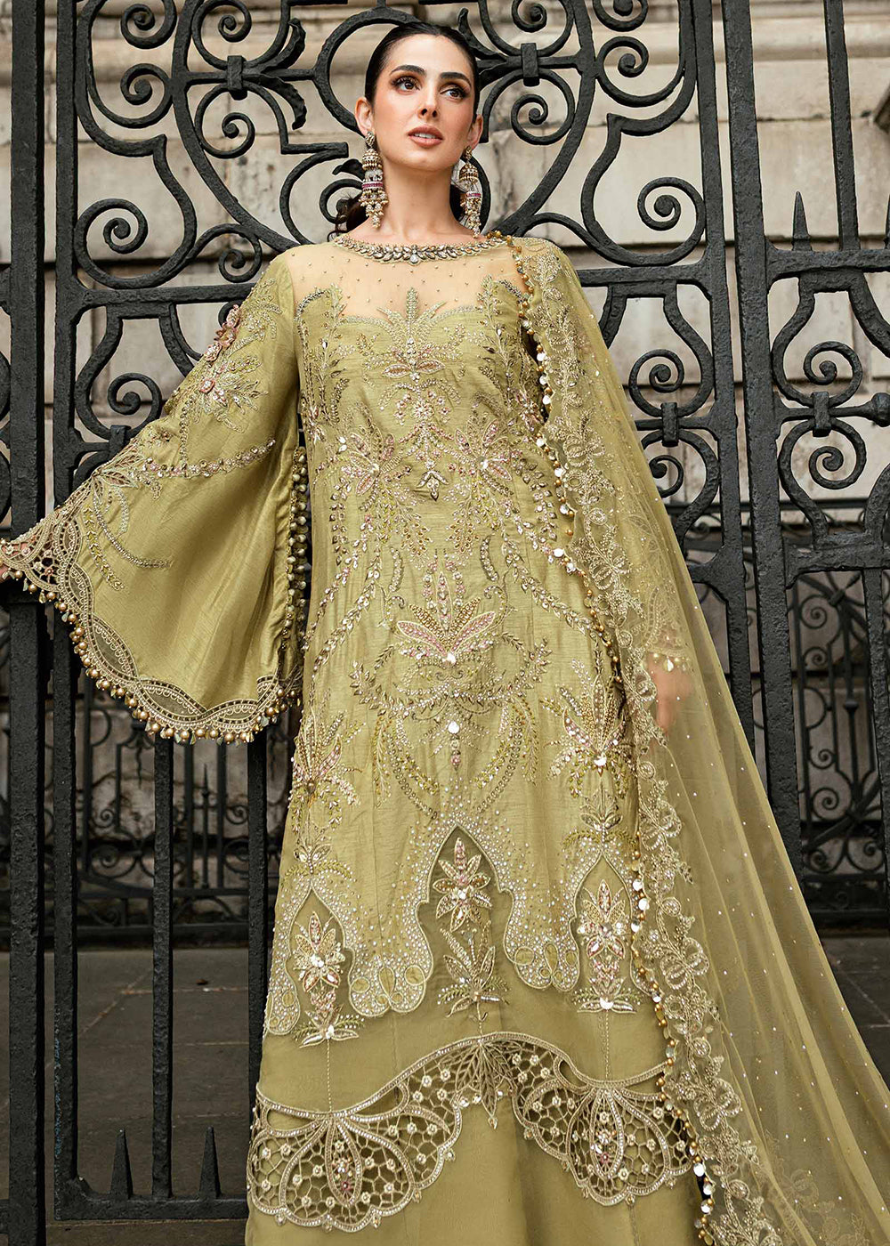 Buy Now Soiree Luxury Formals '25 by Maria B | WF-09-08 Online in US, UK, Canada, Germany, Italy, Austria, France, Denmark, Austria, UAE & Worldwide at Empress.