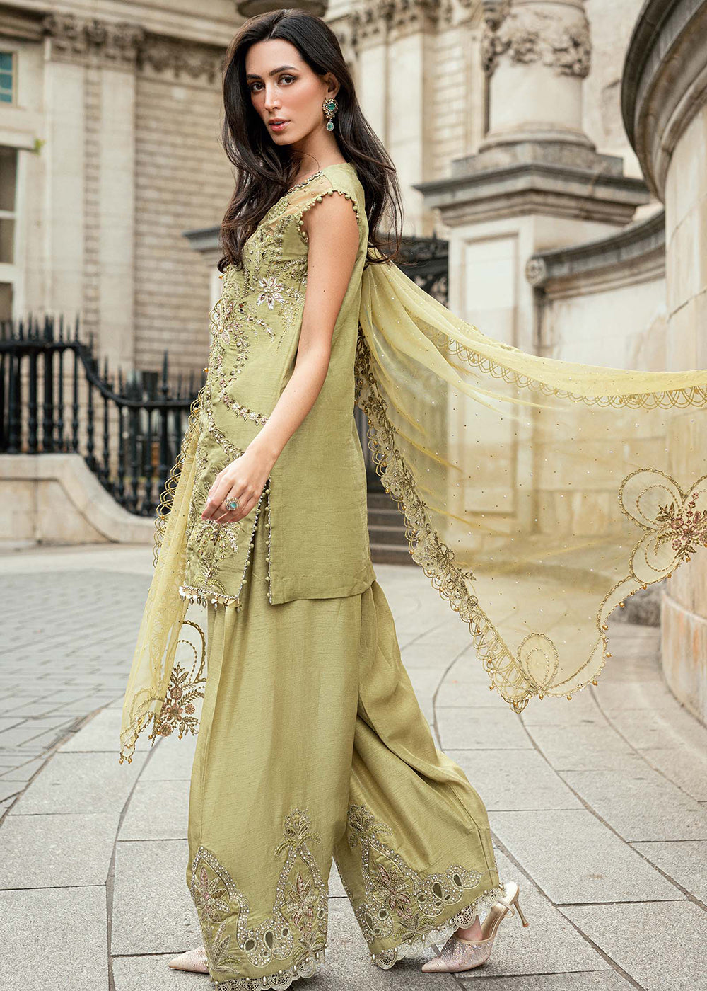 Buy Now Soiree Luxury Formals '25 by Maria B | WF-09-08 Online in US, UK, Canada, Germany, Italy, Austria, France, Denmark, Austria, UAE & Worldwide at Empress.