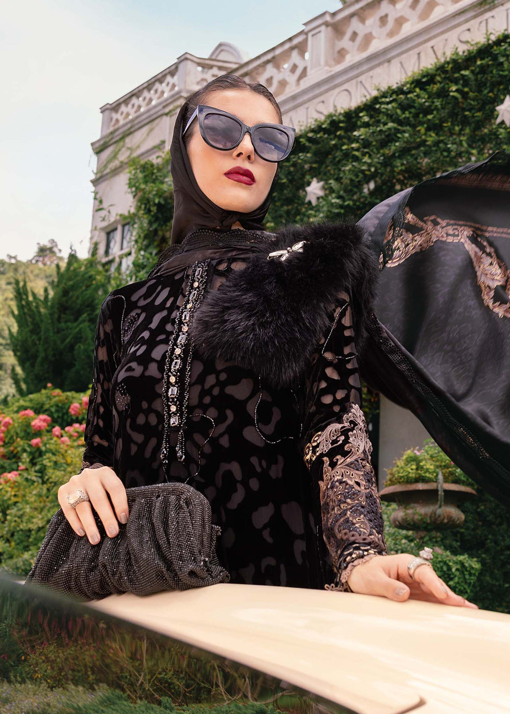 Buy Now Winter Luxe '25 by Maria B | WL-1301  Online in USA, UK, Canada, France, Italy, Germany, Sweden, Greece, Netherlands, Belgium & Worldwide at Empress.