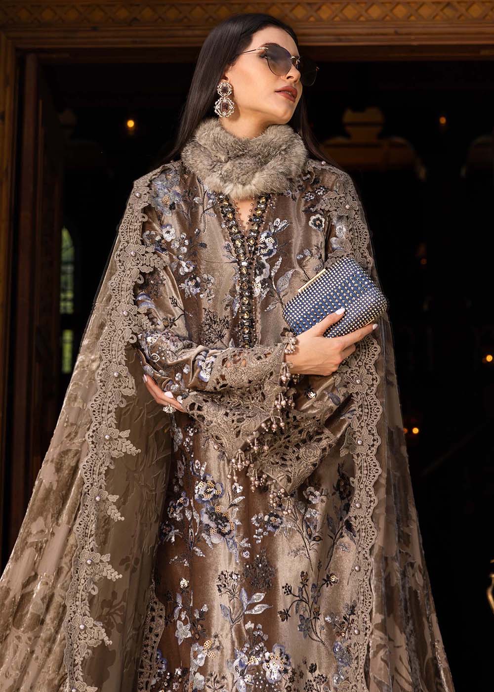 Buy Now Winter Luxe '25 by Maria B | WL-1303 Online in USA, UK, Canada, France, Italy, Germany, Sweden, Greece, Netherlands, Belgium & Worldwide at Empress.