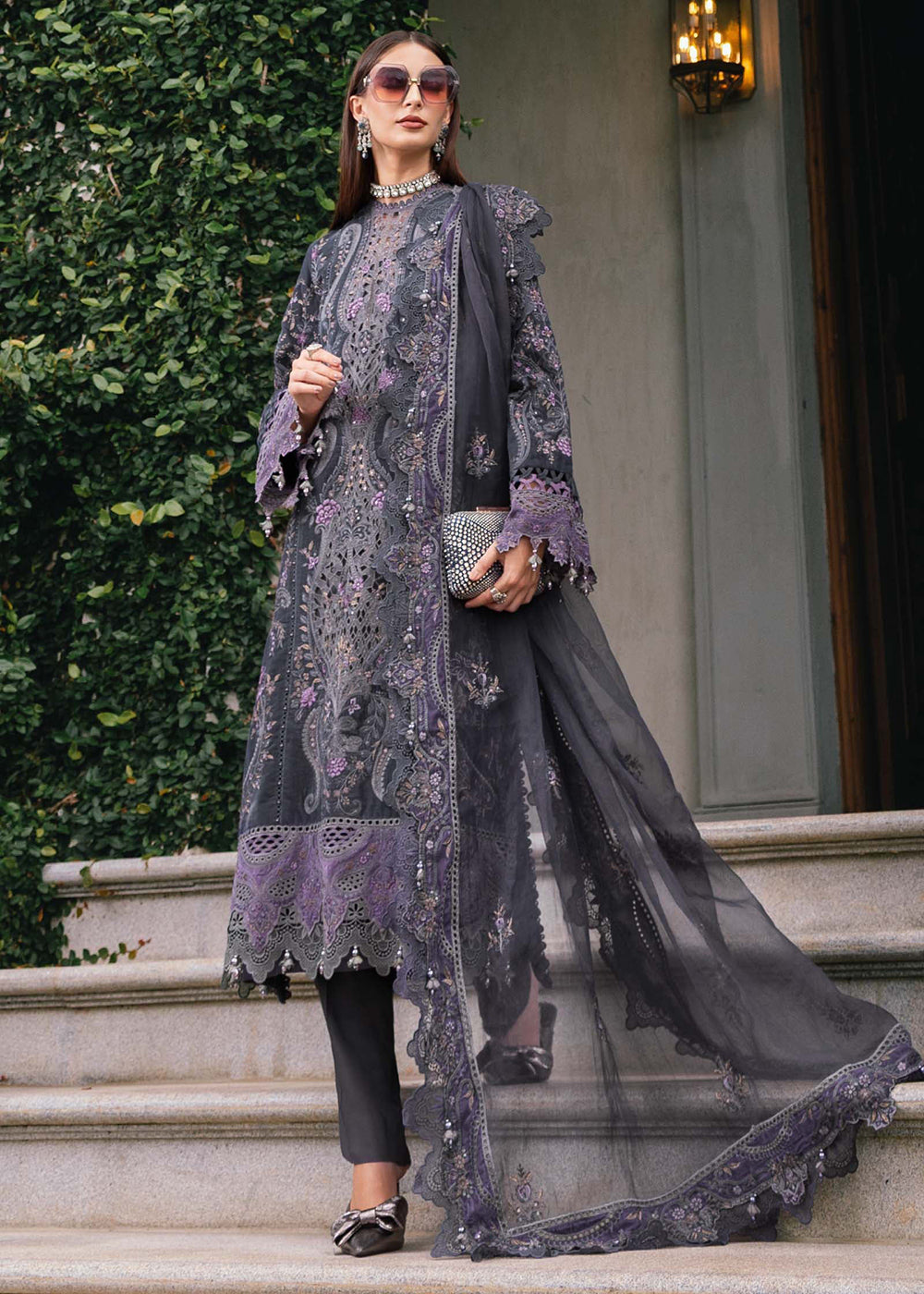 Buy Now Winter Luxe '25 by Maria B | WL-1305 Online in USA, UK, Canada, France, Italy, Germany, Sweden, Greece, Netherlands, Belgium & Worldwide at Empress.