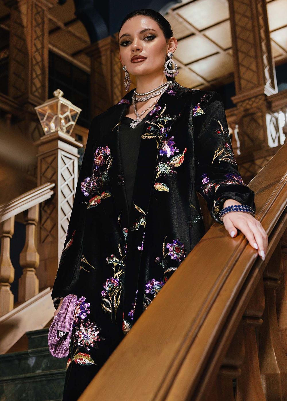 Buy Now Winter Luxe '25 by Maria B | WL-1306 Online in USA, UK, Canada, France, Italy, Germany, Sweden, Greece, Netherlands, Belgium & Worldwide at Empress.