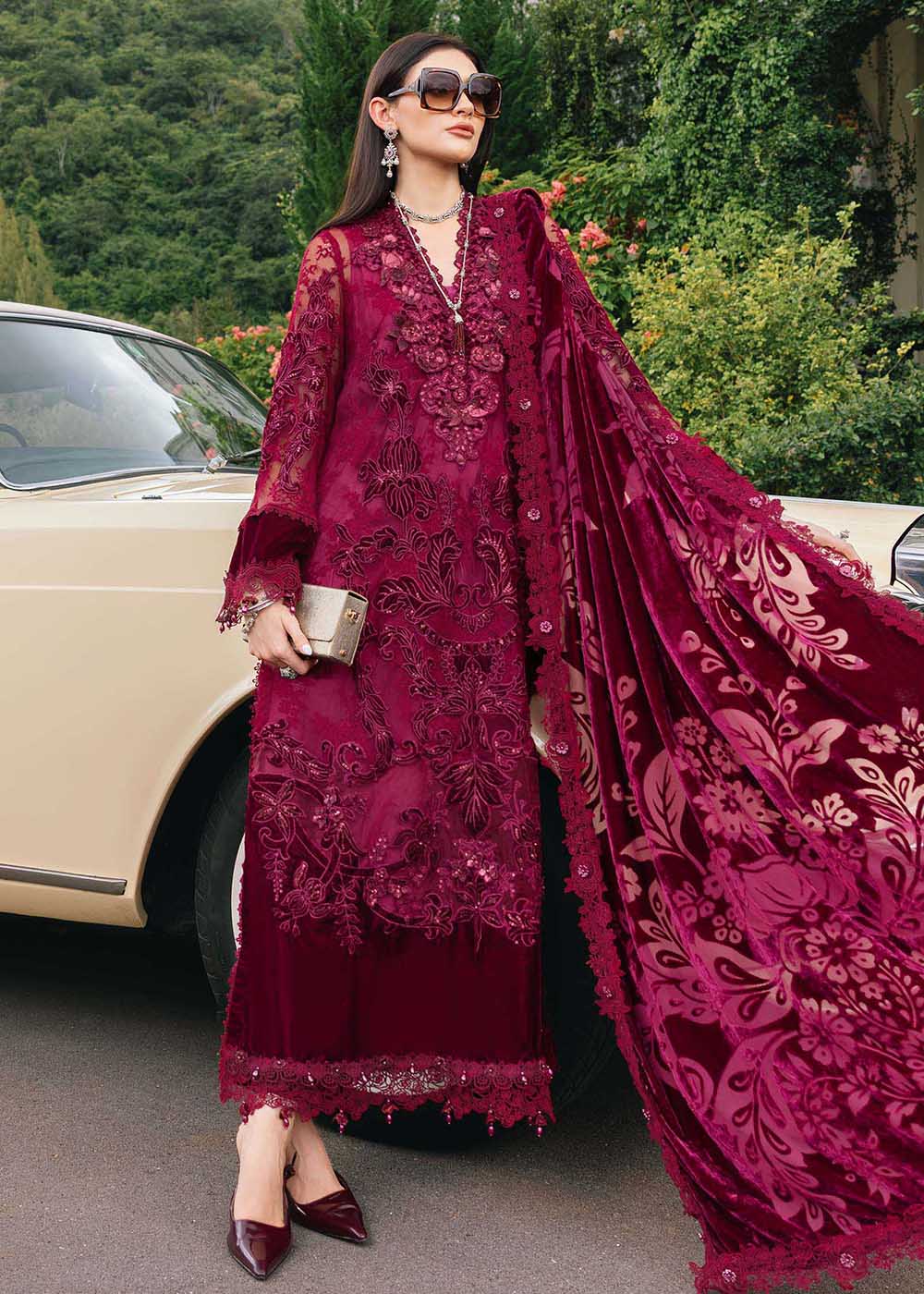 Buy Now Winter Luxe '25 by Maria B | WL-1308 Online in USA, UK, Canada, France, Italy, Germany, Sweden, Greece, Netherlands, Belgium & Worldwide at Empress.