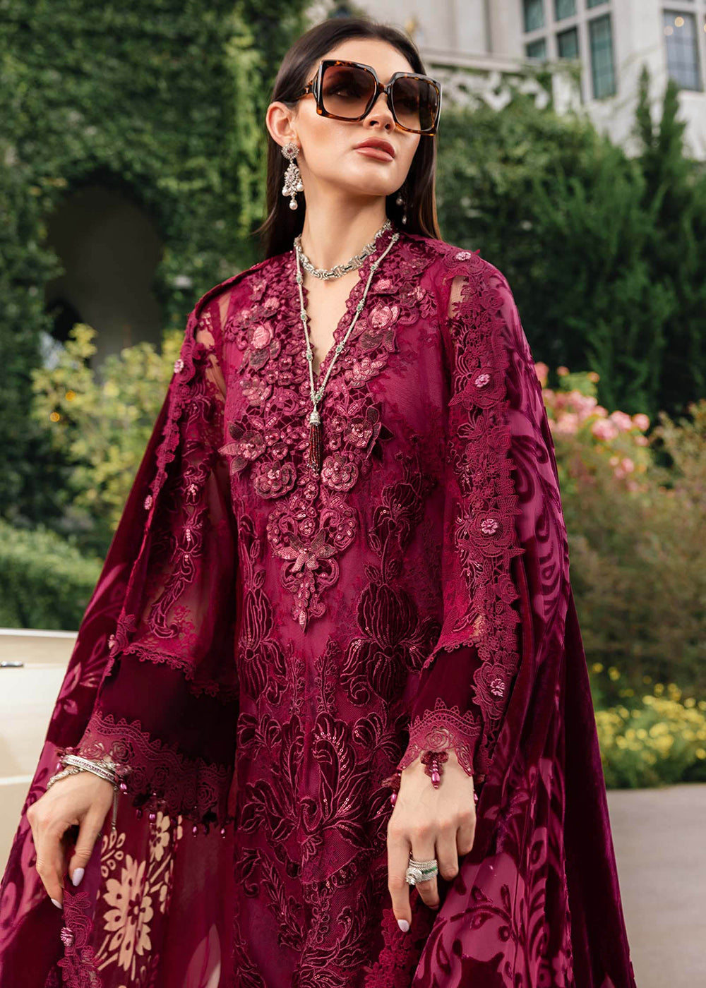 Buy Now Winter Luxe '25 by Maria B | WL-1308 Online in USA, UK, Canada, France, Italy, Germany, Sweden, Greece, Netherlands, Belgium & Worldwide at Empress.