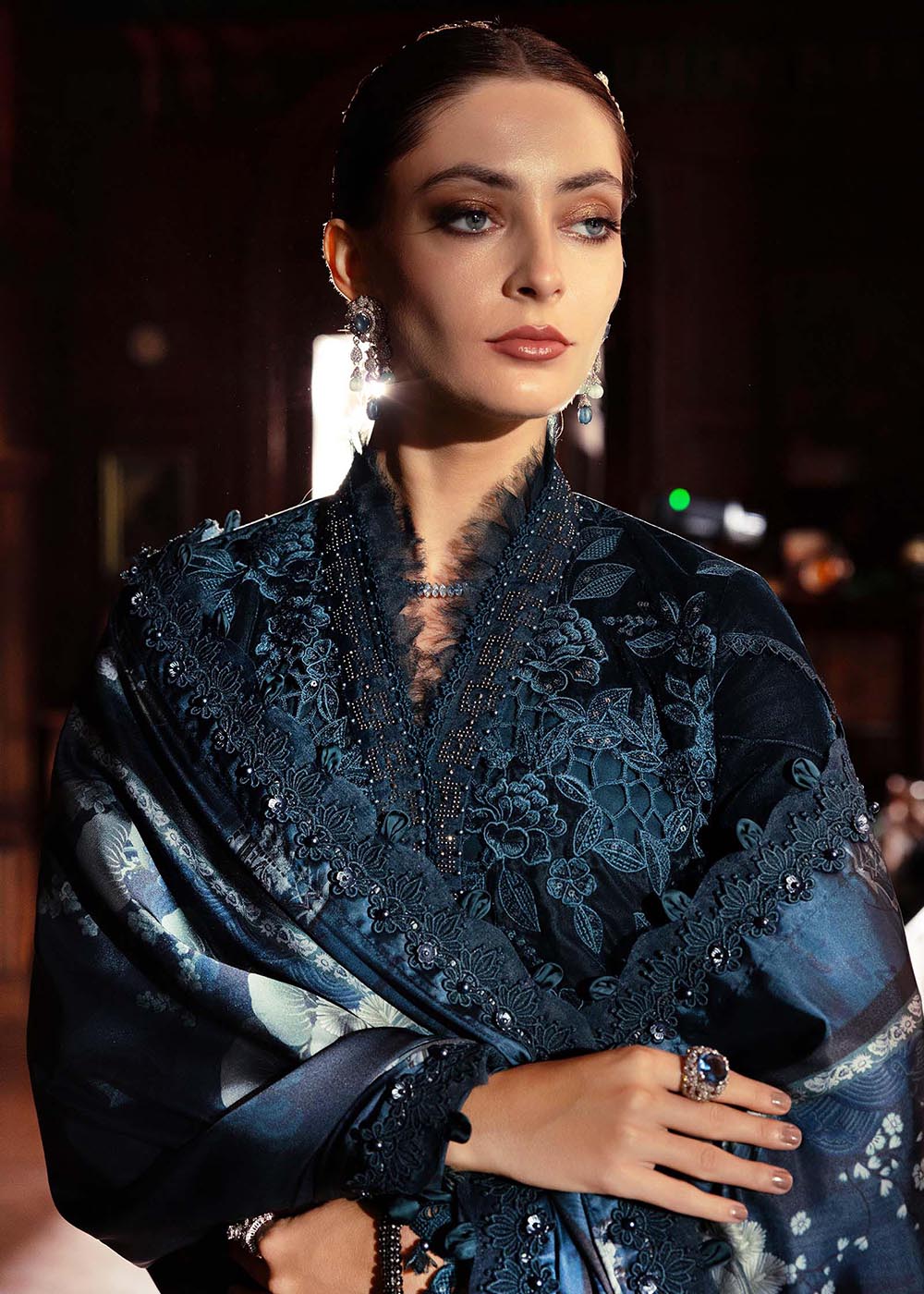 Buy Now Winter Luxe '25 by Maria B | WL-1310 Online in USA, UK, Canada, France, Italy, Germany, Sweden, Greece, Netherlands, Belgium & Worldwide at Empress.