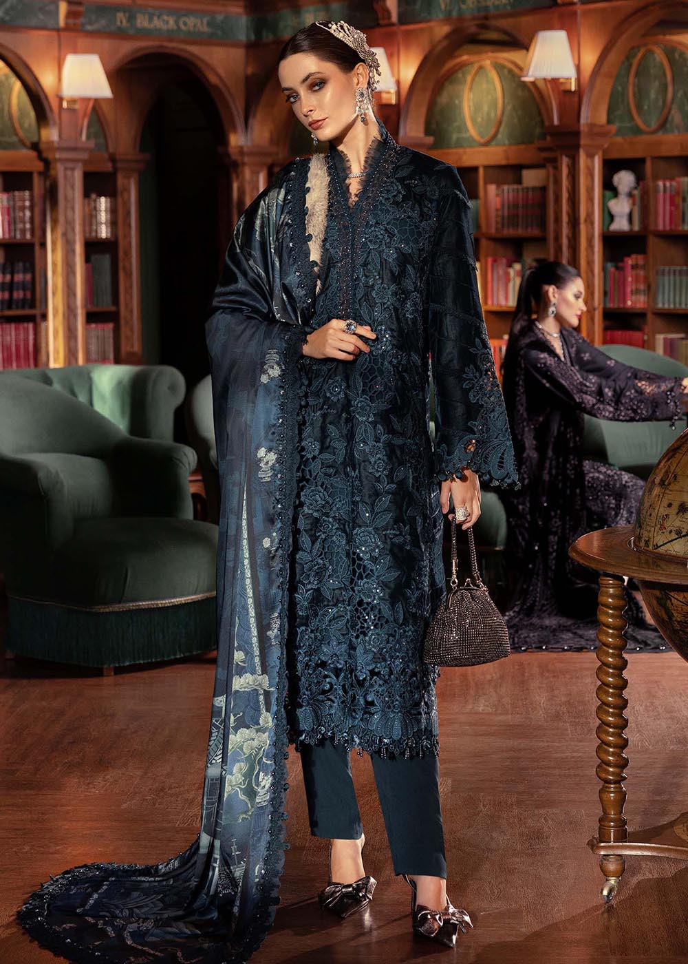 Buy Now Winter Luxe '25 by Maria B | WL-1310 Online in USA, UK, Canada, France, Italy, Germany, Sweden, Greece, Netherlands, Belgium & Worldwide at Empress.