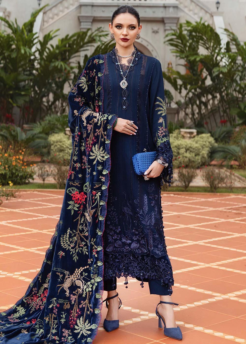 Buy Now Winter Luxe '25 by Maria B | WL-1312 Online in USA, UK, Canada, France, Italy, Germany, Sweden, Greece, Netherlands, Belgium & Worldwide at Empress.