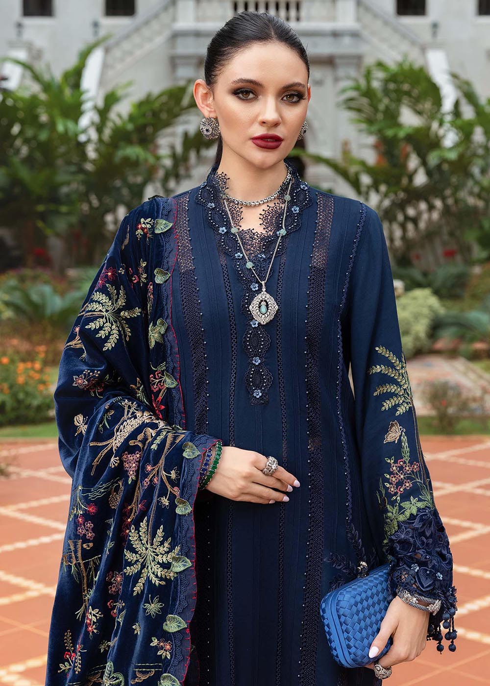 Buy Now Winter Luxe '25 by Maria B | WL-1312 Online in USA, UK, Canada, France, Italy, Germany, Sweden, Greece, Netherlands, Belgium & Worldwide at Empress.