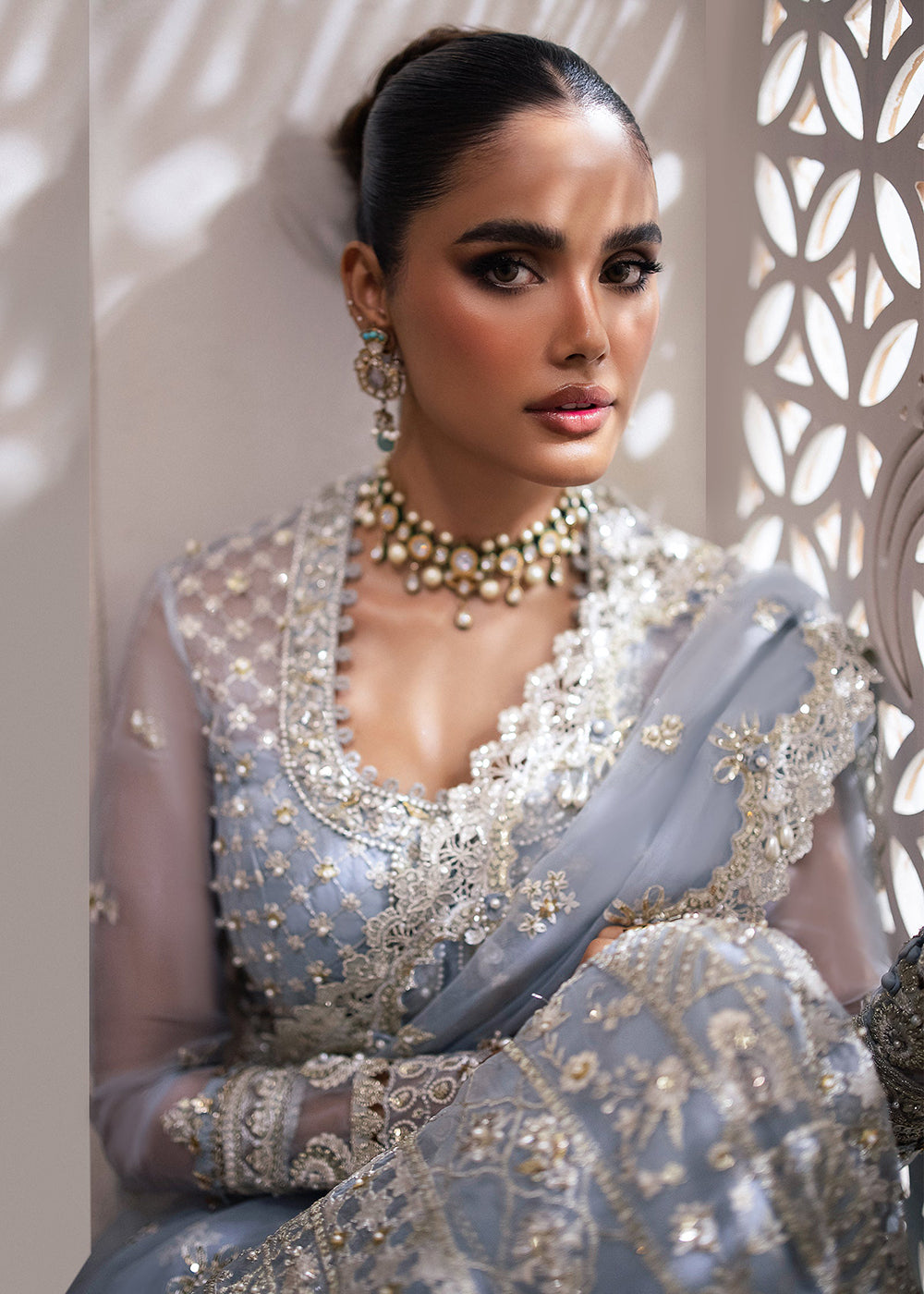 Buy Now Gossamer Wedding Formals '24 by Zaha | SOFINA (ZC24-01) Online at Empress Online in USA, UK, France, UAE, Canada & Worldwide at Empress Clothing. 