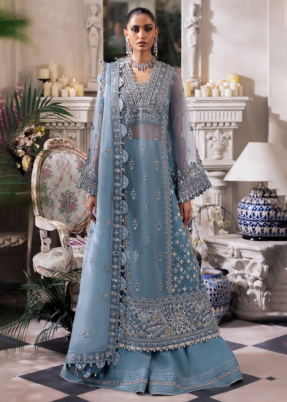 Buy Now Gossamer Wedding Formals '24 by Zaha | AZURA (ZC24-07) Online at Empress Online in USA, UK, France, UAE, Canada & Worldwide at Empress Clothing.