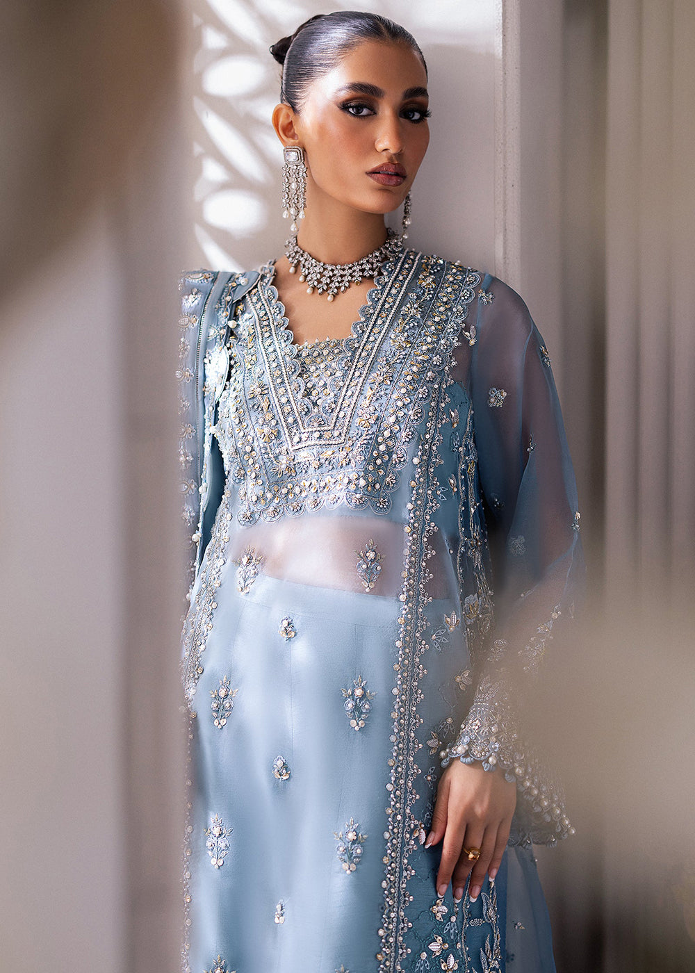 Buy Now Gossamer Wedding Formals '24 by Zaha | AZURA (ZC24-07) Online at Empress Online in USA, UK, France, UAE, Canada & Worldwide at Empress Clothing.