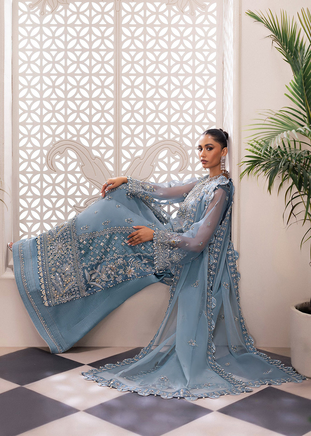 Buy Now Gossamer Wedding Formals '24 by Zaha | AZURA (ZC24-07) Online at Empress Online in USA, UK, France, UAE, Canada & Worldwide at Empress Clothing.