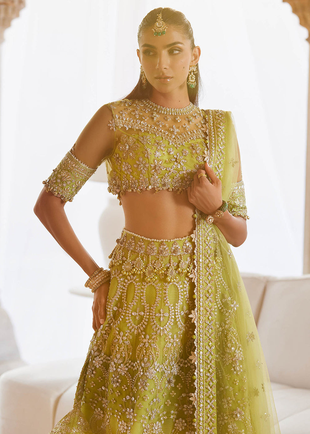 Buy Now Gossamer Wedding Formals '25 by Zaha | NOORE SITARA (ZC25-01) Online in US, UK, Canada, France, Italy, Germany, Sweden, Greece & Worldwide at Empress.