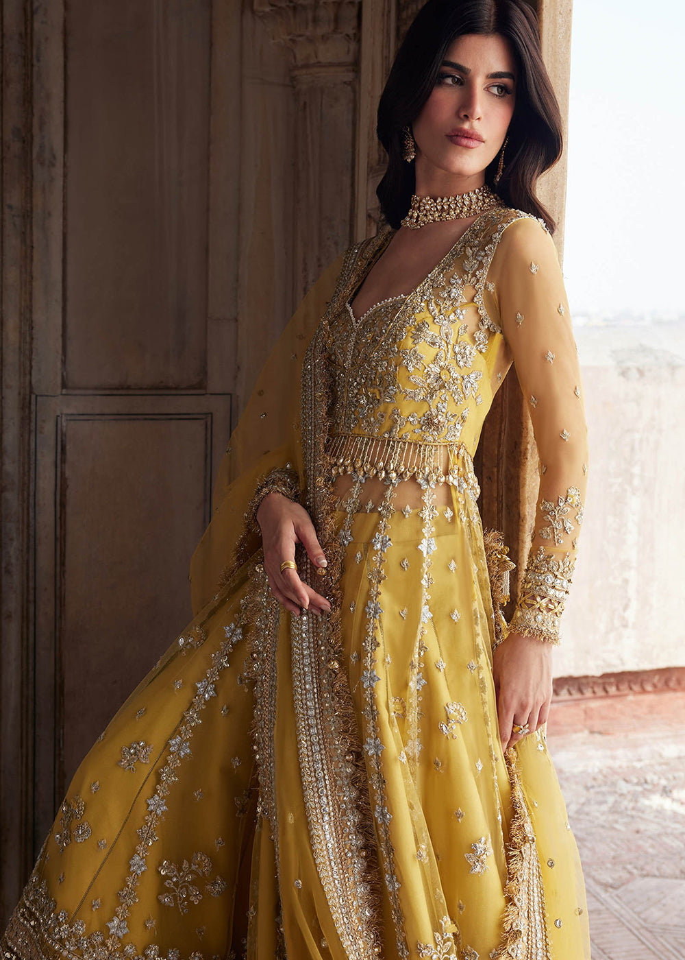 Buy Now Gossamer Wedding Formals '25 by Zaha | SURAJMUKHI(ZC25-02) Online in US, UK, Canada, France, Italy, Germany, Sweden, Greece, UAE & Worldwide at Empress.