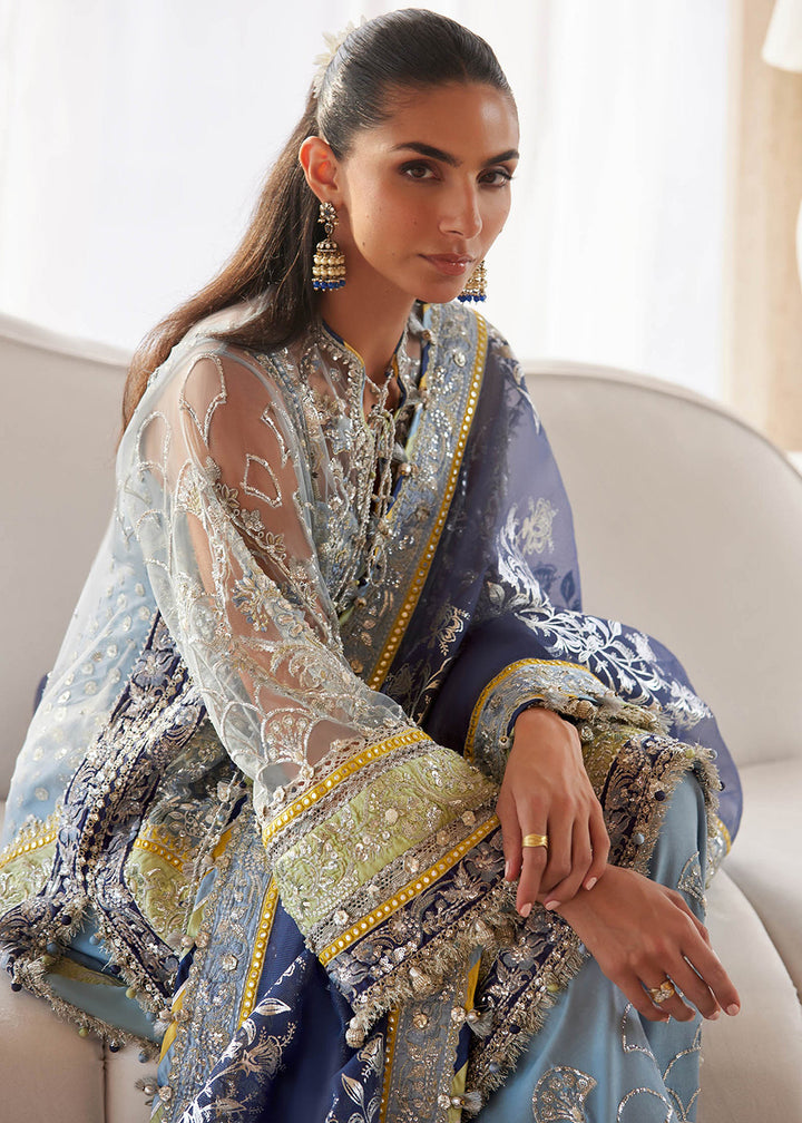 Buy Now Gossamer Wedding Formals 25 by Zaha | NILOFAR-E-SHAAM (ZC25-04) Online in US, UK, Canada, Italy, Germany, Sweden, Greece, UAE & Worldwide at Empress.