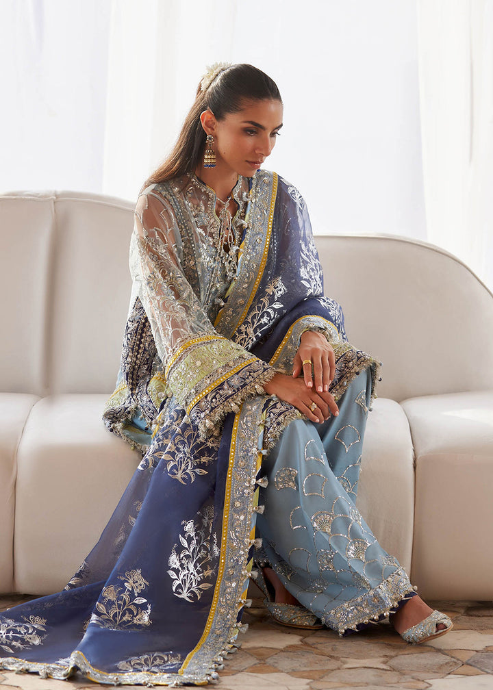 Buy Now Gossamer Wedding Formals 25 by Zaha | NILOFAR-E-SHAAM (ZC25-04) Online in US, UK, Canada, Italy, Germany, Sweden, Greece, UAE & Worldwide at Empress.