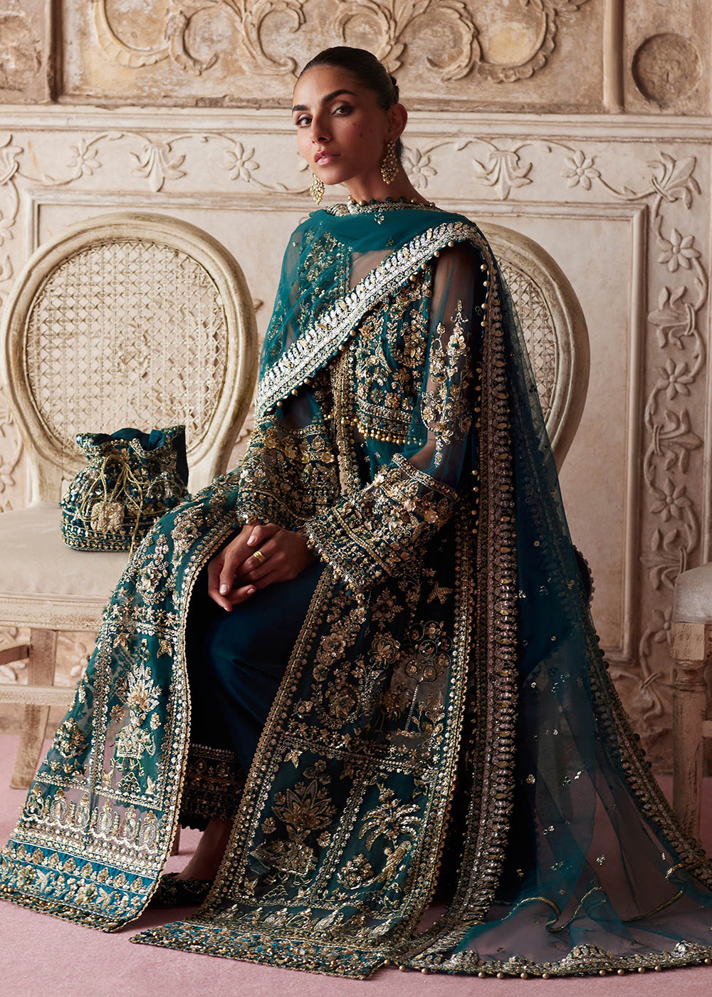 Buy Now Gossamer Wedding Formals 25 by Zaha | AYLIN-E-JADE (ZC25-05) Online in US, UK, Canada, Italy, Germany, Sweden, Greece, UAE & Worldwide at Empress.