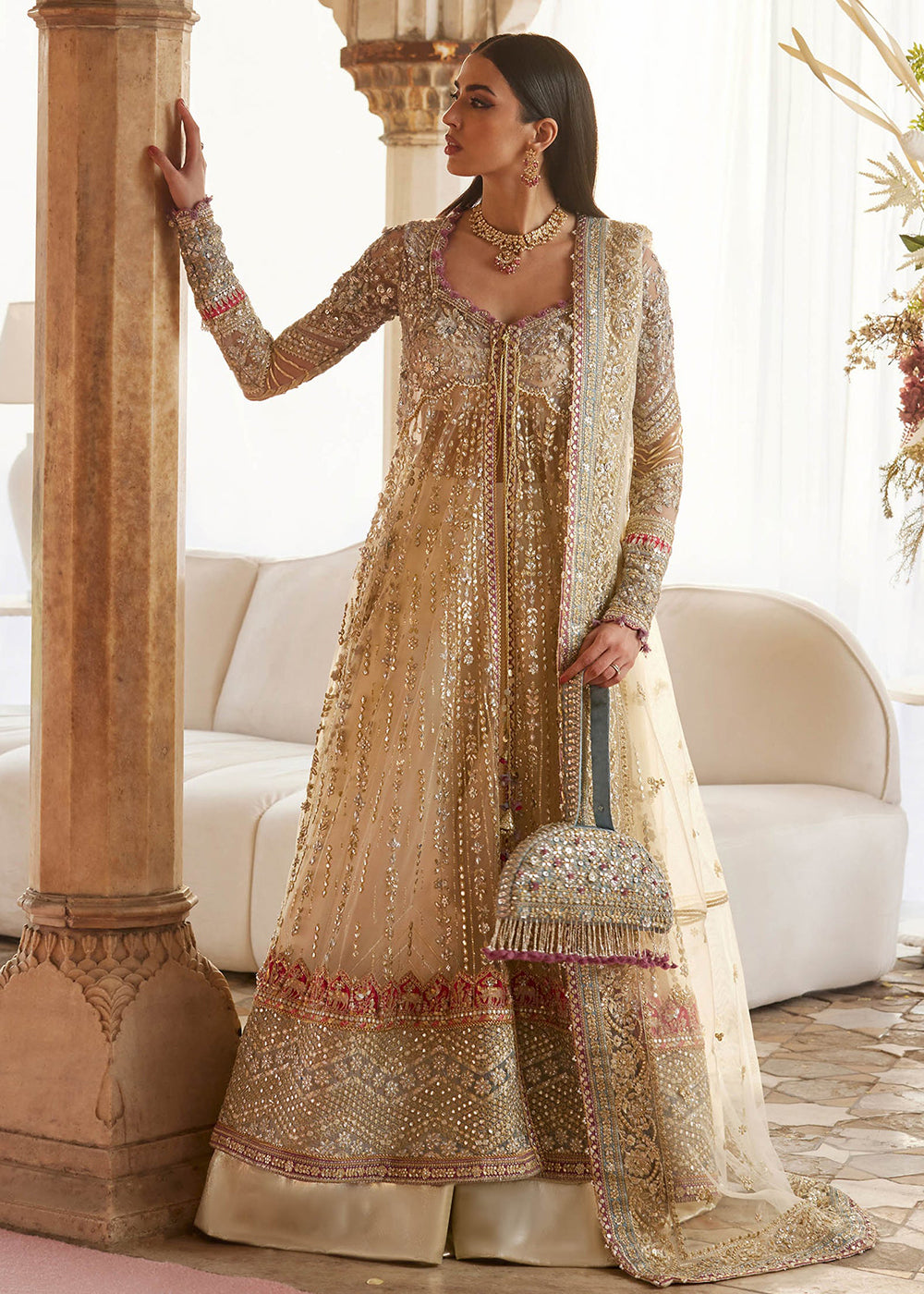 Buy Now Gossamer Wedding Formals 25 by Zaha | ZAR-E MAHR (ZC25-06) Online in US, UK, Canada, Italy, Germany, Sweden, Greece, UAE, France & Worldwide at Empress.