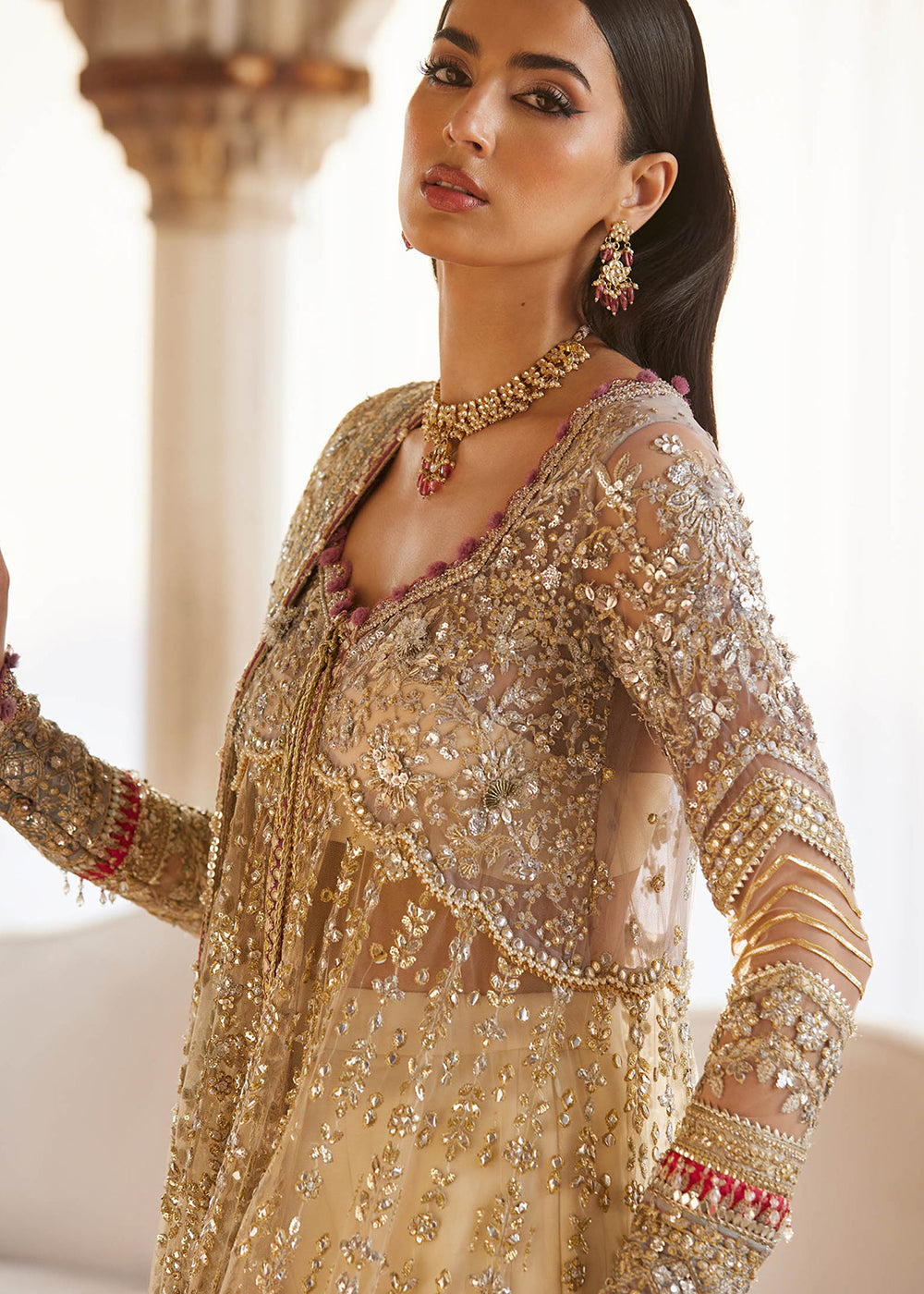 Buy Now Gossamer Wedding Formals 25 by Zaha | ZAR-E MAHR (ZC25-06) Online in US, UK, Canada, Italy, Germany, Sweden, Greece, UAE, France & Worldwide at Empress.