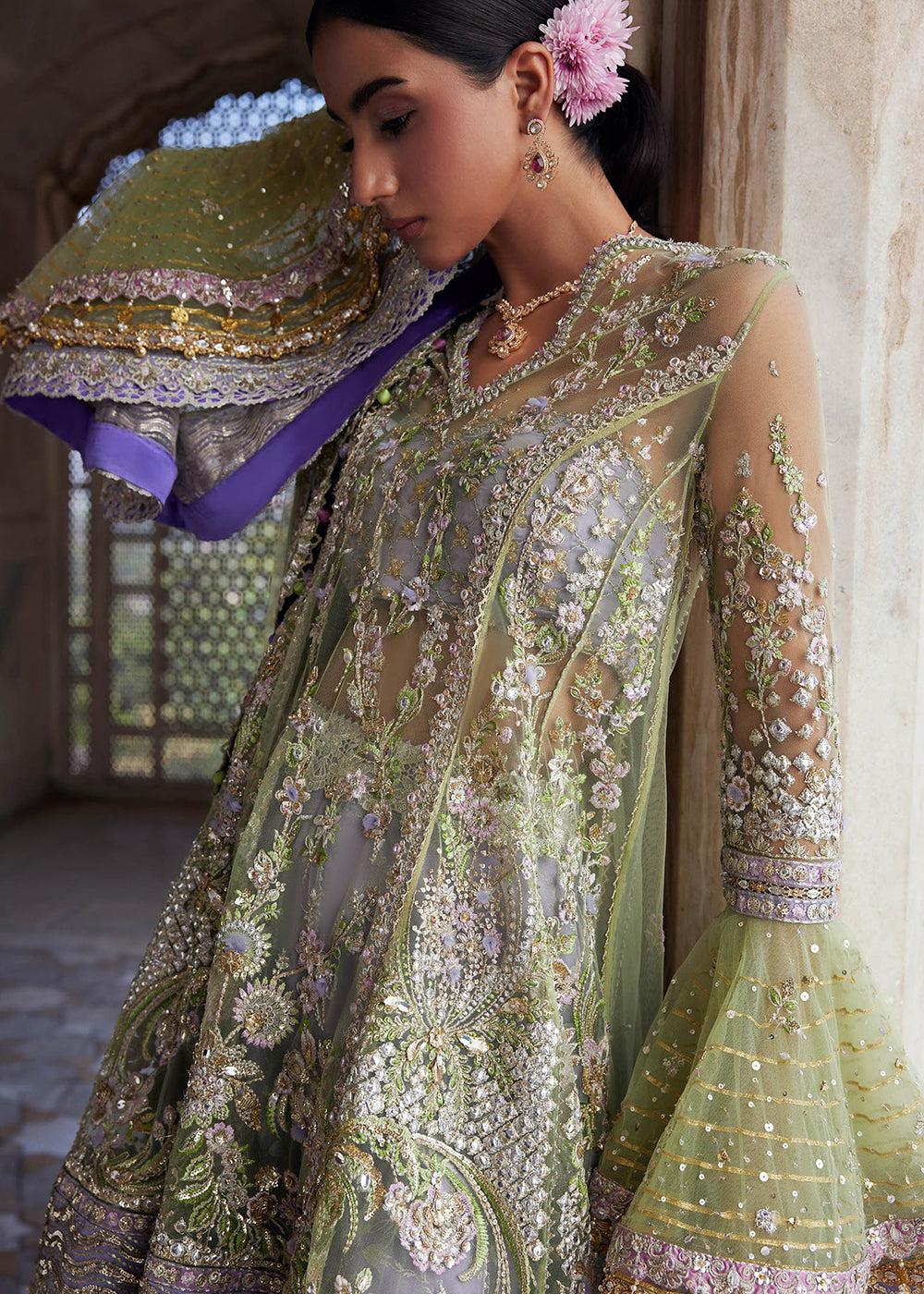 Buy Now Gossamer Wedding Formals 25 by Zaha | MEHRÉ-LILAC (ZC25-07) Online in US, UK, Canada, Italy, Germany, Sweden, Greece, UAE, France & Worldwide at Empress.