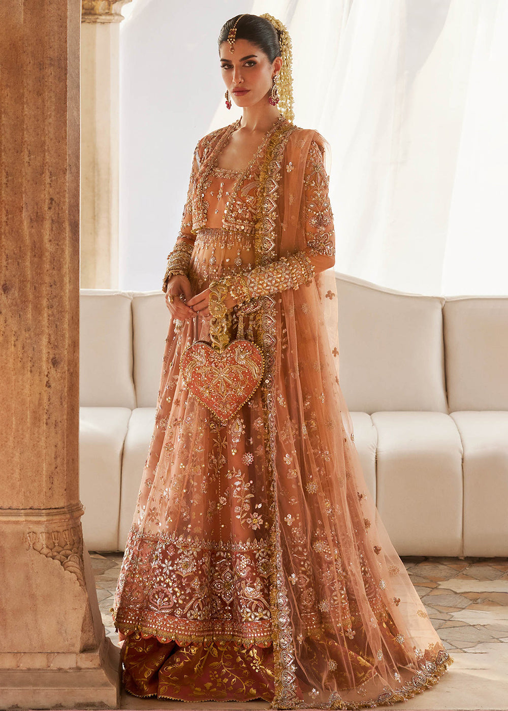 Buy Now Gossamer Wedding Formals 25 by Zaha | GUL-E-MAHNOOR (ZC25-08) Online in US, UK, Canada, Italy, Germany, Sweden, Greece, France & Worldwide at Empress.
