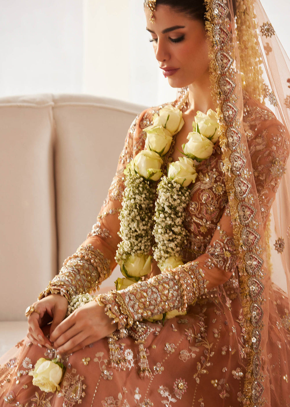 Buy Now Gossamer Wedding Formals 25 by Zaha | GUL-E-MAHNOOR (ZC25-08) Online in US, UK, Canada, Italy, Germany, Sweden, Greece, France & Worldwide at Empress.