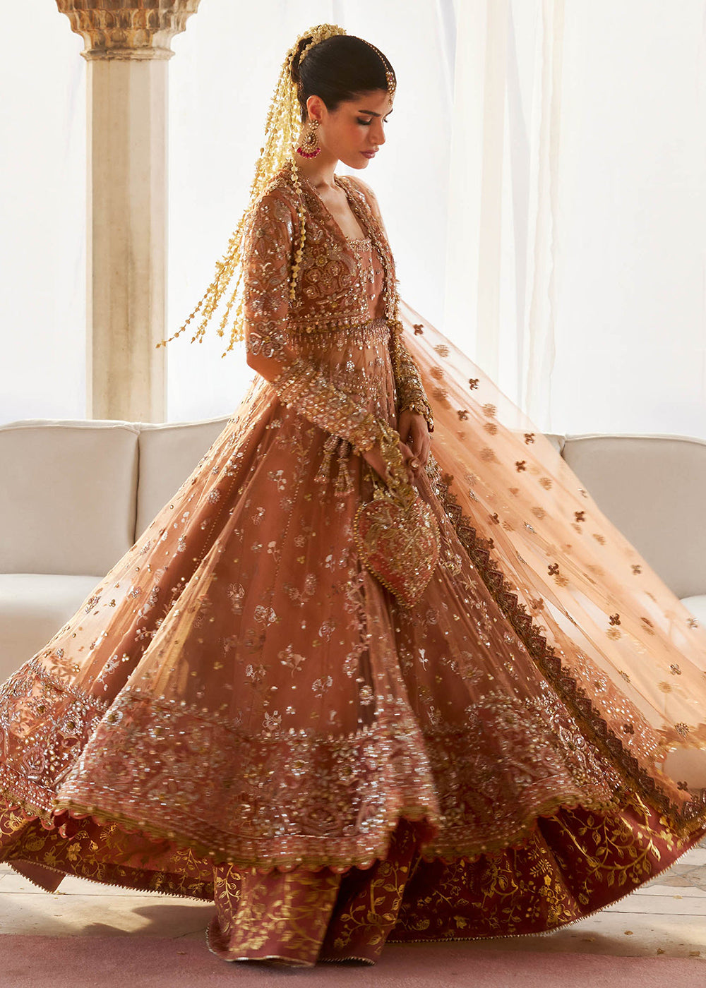 Buy Now Gossamer Wedding Formals 25 by Zaha | GUL-E-MAHNOOR (ZC25-08) Online in US, UK, Canada, Italy, Germany, Sweden, Greece, France & Worldwide at Empress.