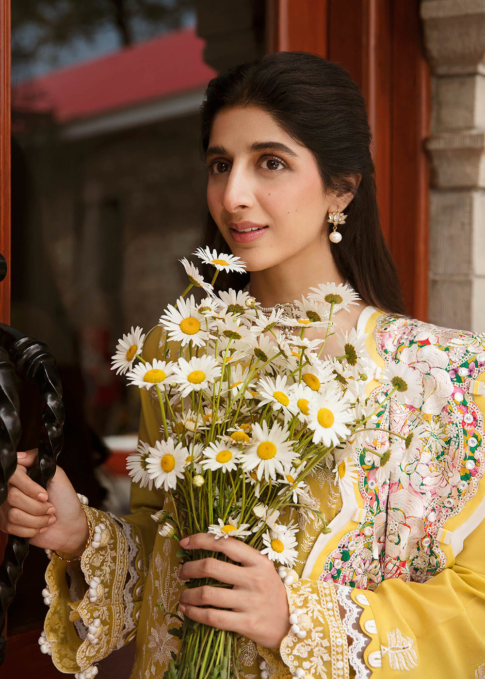 Buy Now Yellow Luxury Lawn Suit | Zaha | Festive Lawn '23 | FERESHTEH - ZF23-01 Online in USA, UK, Canada & Worldwide at Empress Clothing.