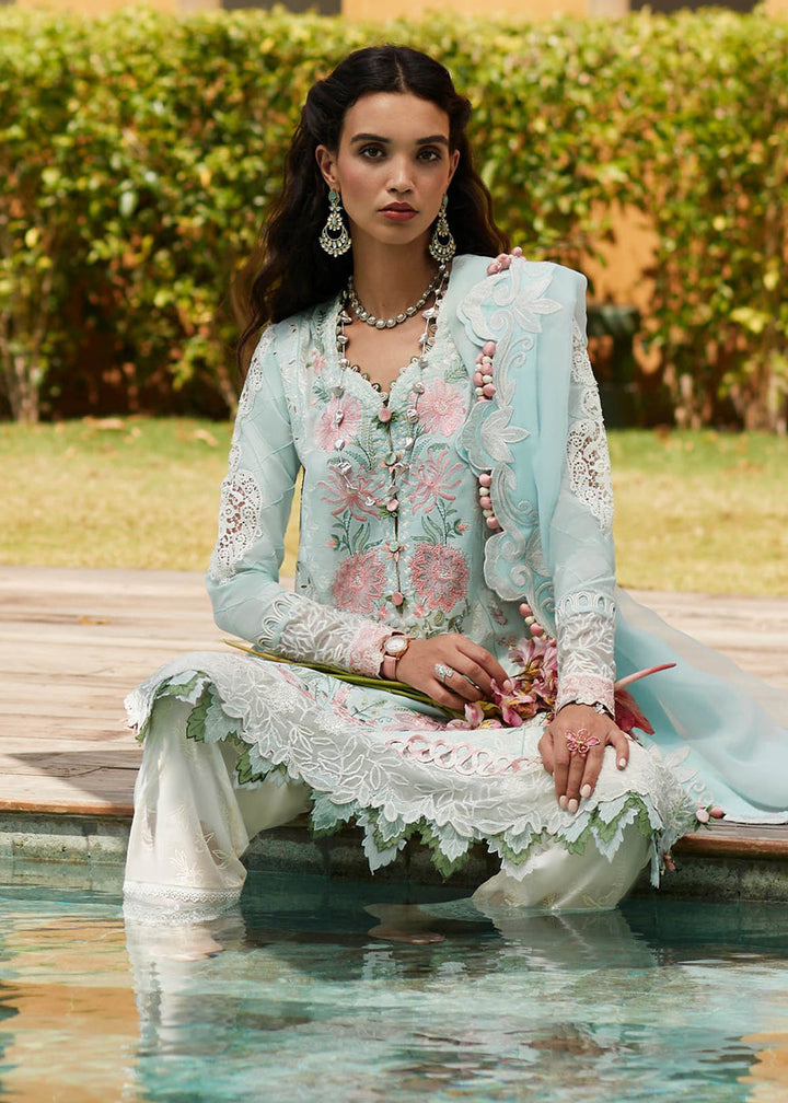 Buy Now Sky Blue Lawn Suit - Elan - Luxury Lawn '23 - ZIVA-EL23-03A Online in USA, UK, Canada & Worldwide at Empress Clothing. 