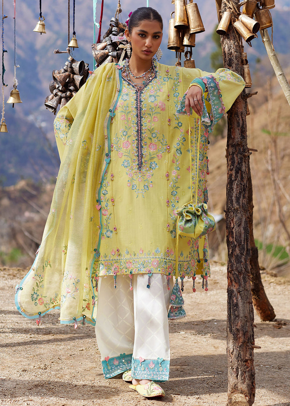 Buy Now Meiti Festive Lawn '26 by Zaha | RUÌMĚI 瑞美 (ZL26-01 A) Online in US, UK, Canada, France, Greece, Germany, Ireland, Sweden, UAE & Worldwide at Empress.