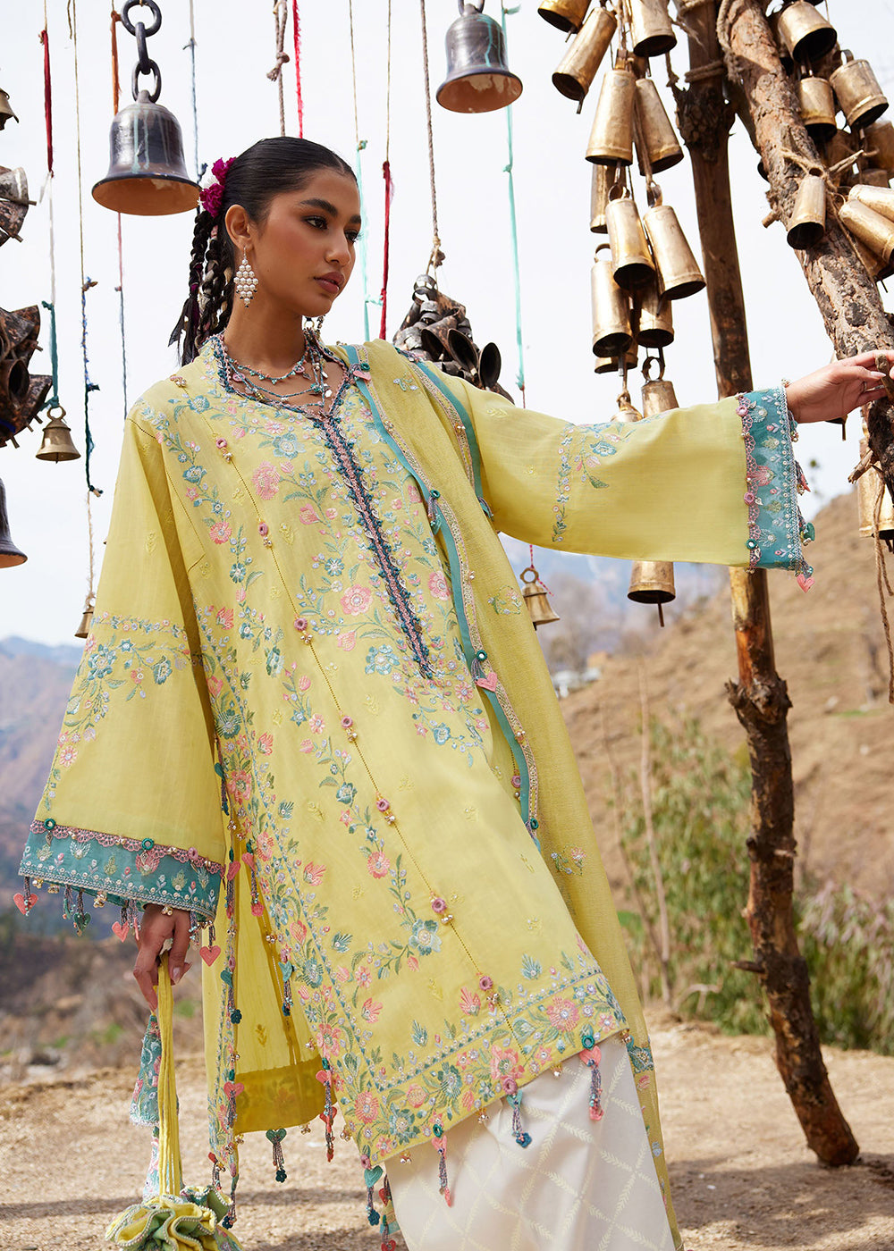 Buy Now Meiti Festive Lawn '26 by Zaha | RUÌMĚI 瑞美 (ZL26-01 A) Online in US, UK, Canada, France, Greece, Germany, Ireland, Sweden, UAE & Worldwide at Empress.