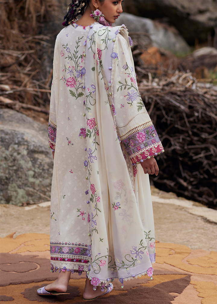 Buy Now Meiti Festive Lawn '26 by Zaha | HUĀ YÙN 花韵 (ZL26-03 A) Online in US, UK, Canada, France, Greece, Germany, Ireland, Sweden, UAE & Worldwide at Empress.