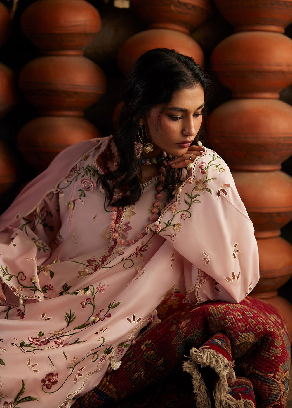 Buy Now Meiti Festive Lawn '26 by Zaha | JIĀYĪN 嘉音 (ZL26-04 A) Online in US, UK, Canada, France, Greece, Germany, Ireland, Sweden, UAE & Worldwide at Empress.