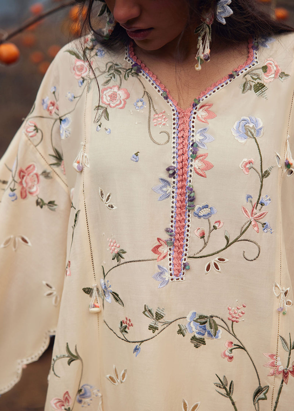 Buy Now Meiti Festive Lawn '26 by Zaha | JIĀYĪN 嘉音 (ZL26-04 B) Online in US, UK, Canada, France, Greece, Germany, Ireland, Sweden, UAE & Worldwide at Empress.