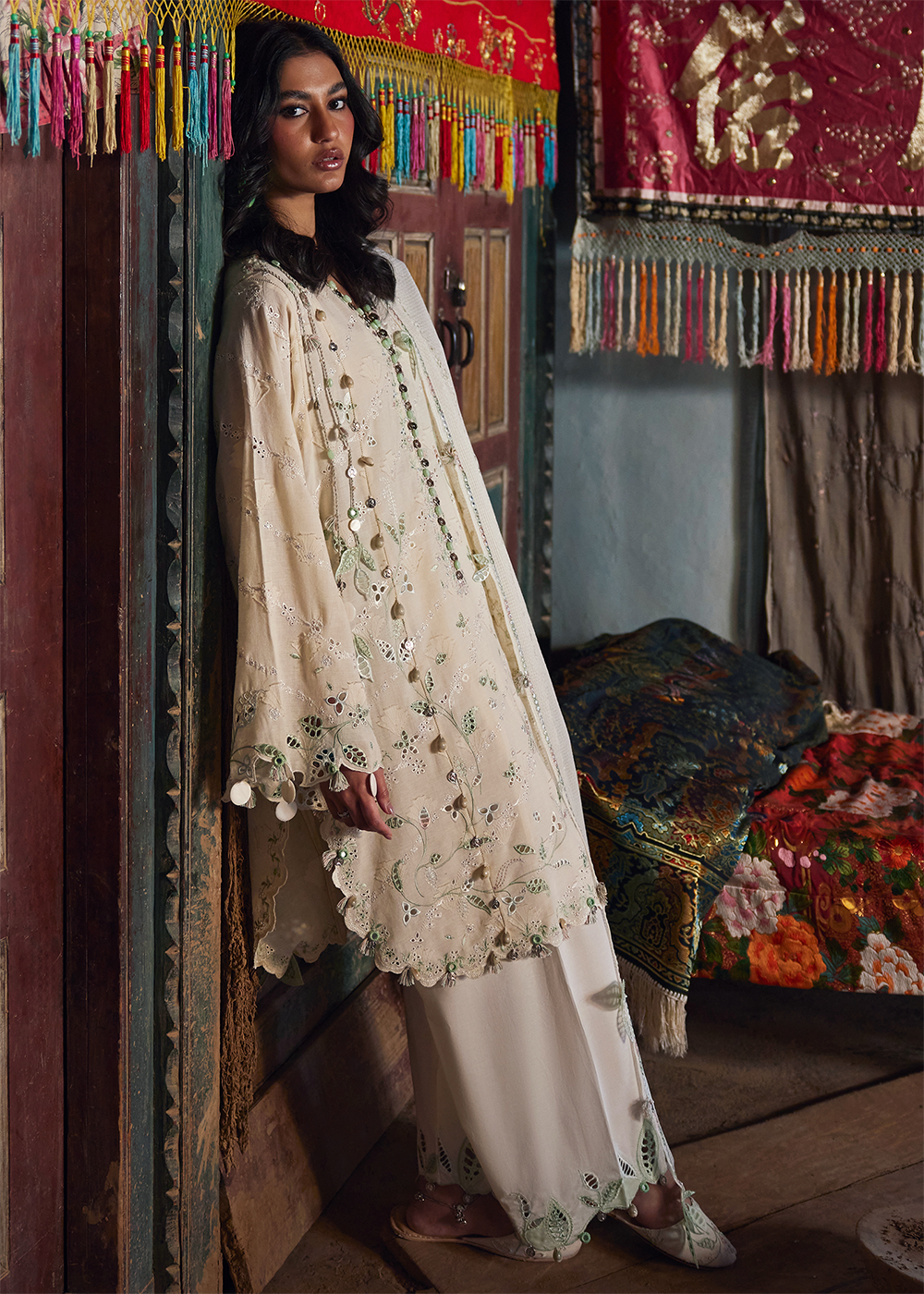 Buy Now Meiti Festive Lawn '26 by Zaha | MEI 梅 (ZL26-05 A) Online in US, UK, Canada, France, Greece, Germany, Ireland, Sweden, UAE & Worldwide at Empress.