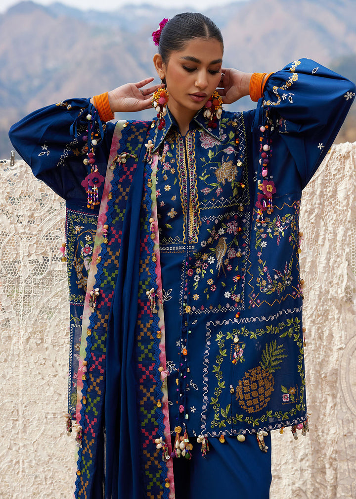 Buy Now Meiti Festive Lawn '26 by Zaha | CǍI FĒNG 彩风 (ZL26-08 A) Online in US, UK, Canada, France, Greece, Germany, Ireland, Sweden, UAE & Worldwide at Empress.