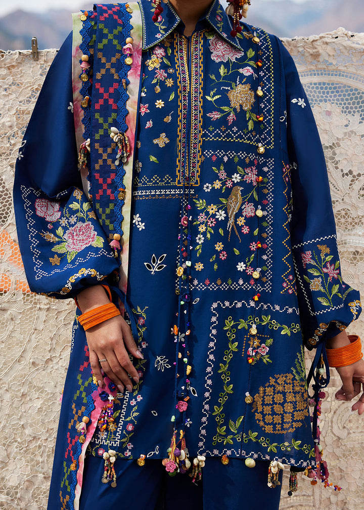 Buy Now Meiti Festive Lawn '26 by Zaha | CǍI FĒNG 彩风 (ZL26-08 A) Online in US, UK, Canada, France, Greece, Germany, Ireland, Sweden, UAE & Worldwide at Empress.