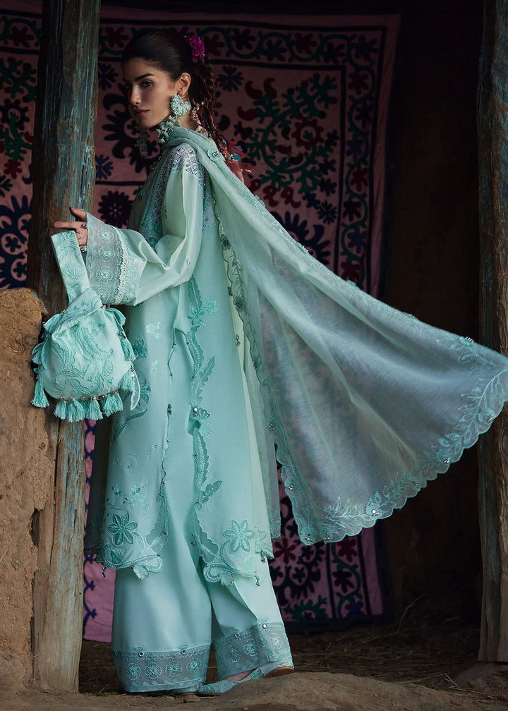 Buy Now Meiti Festive Lawn '26 by Zaha | FĚN YÙN 粉韵 (ZL26-09 A) Online in USA, UK, Canada, France, Greece, Germany, Ireland, Sweden, UAE & Worldwide at Empress.