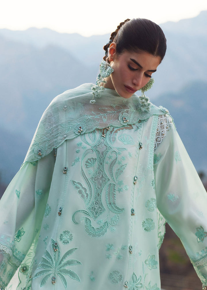 Buy Now Meiti Festive Lawn '26 by Zaha | FĚN YÙN 粉韵 (ZL26-09 A) Online in USA, UK, Canada, France, Greece, Germany, Ireland, Sweden, UAE & Worldwide at Empress.