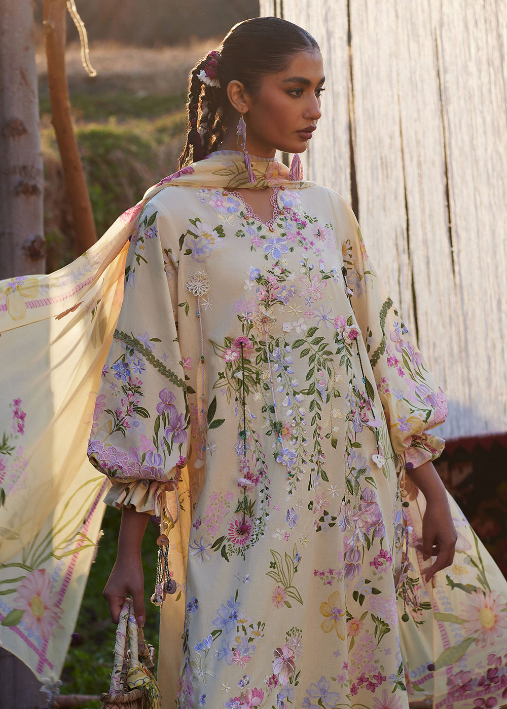 Buy Now Meiti Festive Lawn '26 by Zaha | JIĀ (佳) (ZL26-12 B) Online in USA, UK, Canada, France, Greece, Germany, Ireland, Sweden, UAE & Worldwide at Empress.