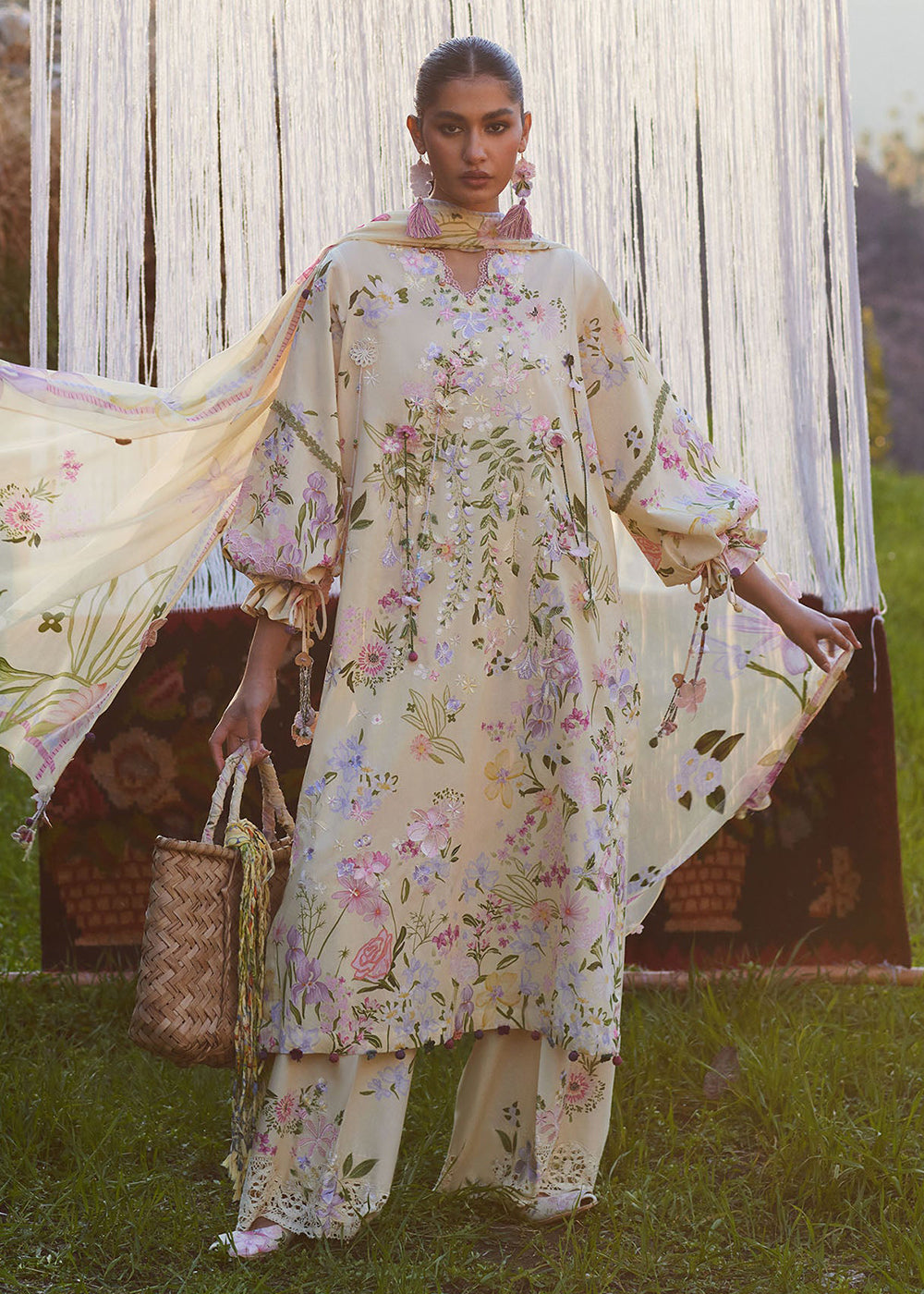 Buy Now Meiti Festive Lawn '26 by Zaha | JIĀ (佳) (ZL26-12 B) Online in USA, UK, Canada, France, Greece, Germany, Ireland, Sweden, UAE & Worldwide at Empress.