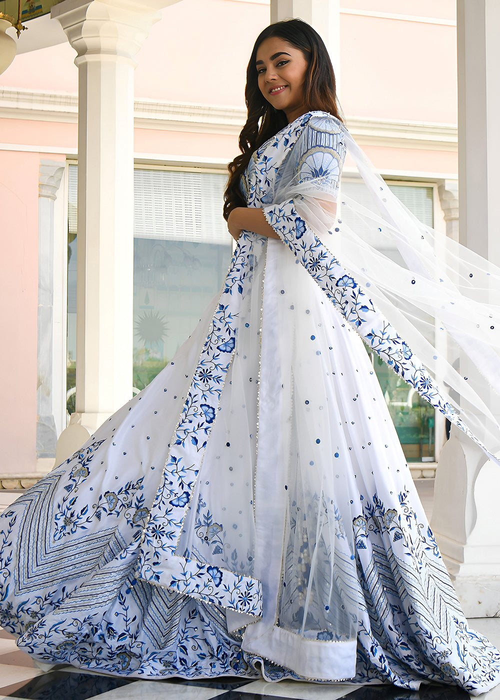 Buy Now Wedding Festive Wear White Designer Lehenga Choli Online in US, UK, Canada, France, Italy, Germany, Australia, Greece, UAE &amp; Worldwide at Empress.